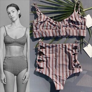 ACACIA Set - Paisley Bikini Top & Queens High Waist Bottom - M/S